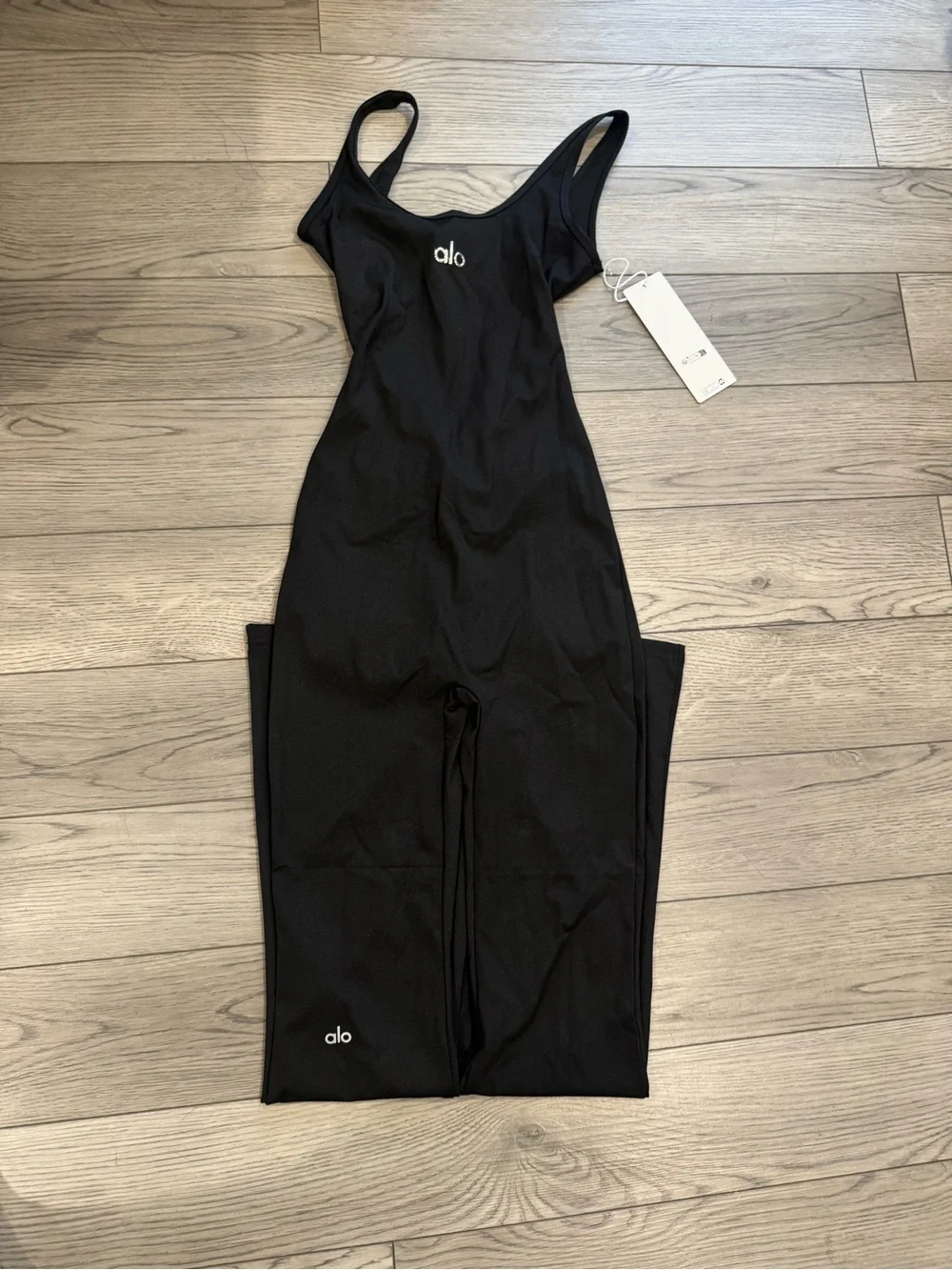 Navy Ruched-Back Jumpsuit - Picture 4 of 8